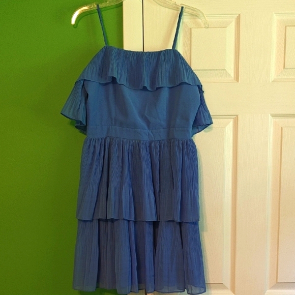 Adelyn Rae Blue Layered Dress - Picture 4 of 12